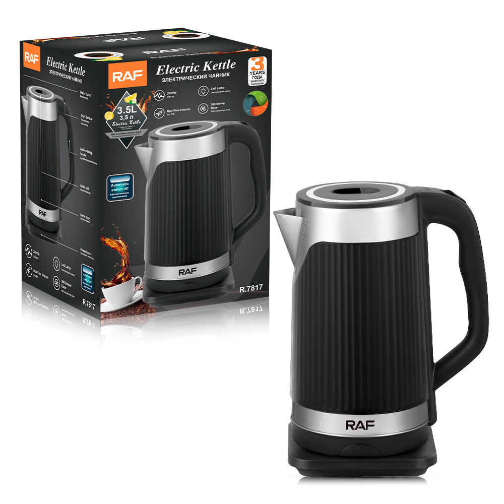 RAF European standard cross-border stainless steel 3.5L electric kettle, automatic large-capacity multi-functional kettle, overheat protection R.7817 Application Scenario