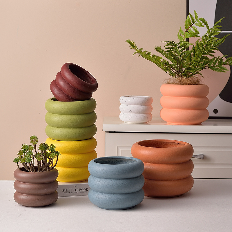 Home decoration with popular tire flowerpots detail image 3