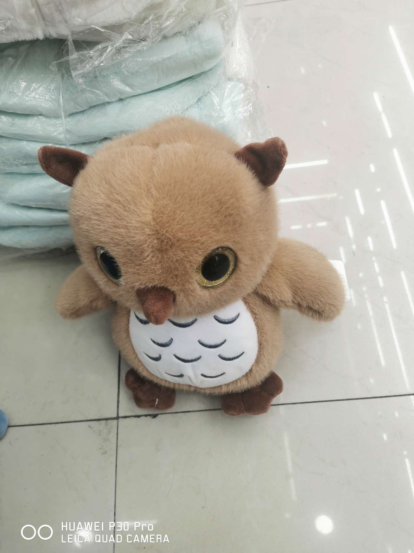 Cartoon plush owl children's toy, a best-selling plush toy owl detail image 5