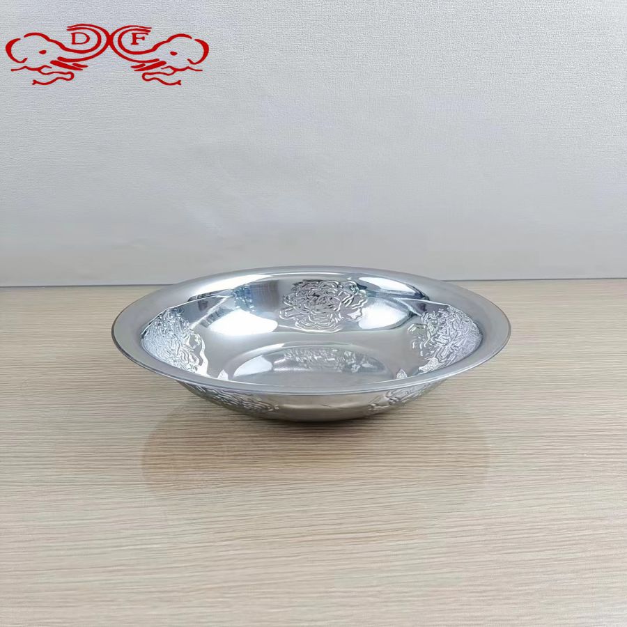 DF99148 stainless steel non-magnetic inverted edge washbasin with deepened and thickened printing, multi-purpose kitchen basin, DF TRADINGHOUSE Item Picture