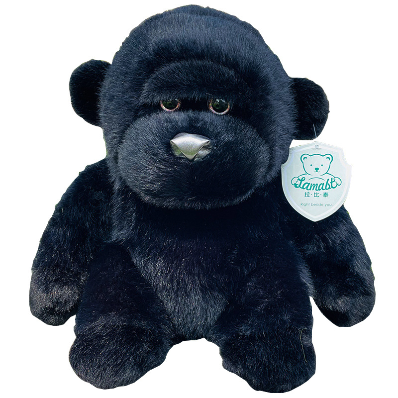 A realistic black diamond plush toy, an ugly and cute toy, the same style of chimpanzee in the zoo, a best-selling plush toy detail image 5