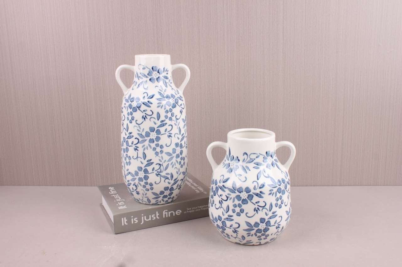 Blue and white porcelain vases for home decoration and home ornaments detail image 7