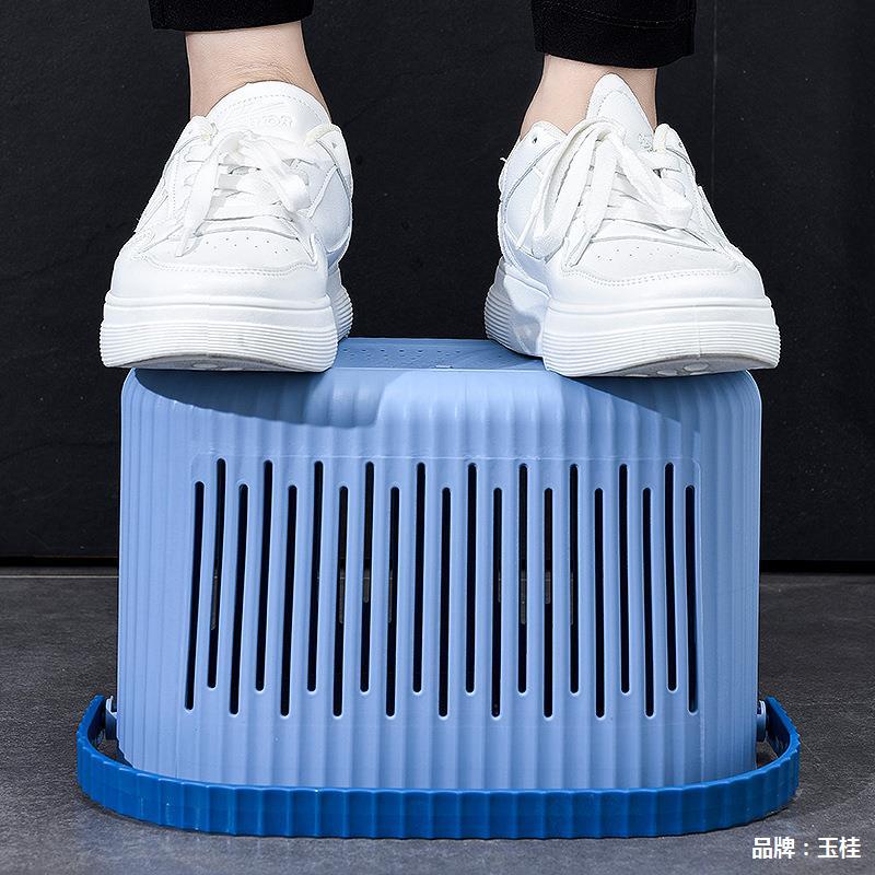 K03-8028 Bathroom Storage Blue Hand-held Bathroom Blue Fruit and Vegetable Storage Blue Draining Blue Multi-functional storage basket hand-held frame Application Scenario