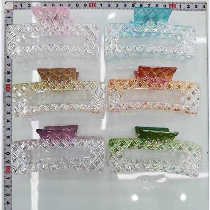 13 cm diamond surface transparent 6-color electroplated AB gripper