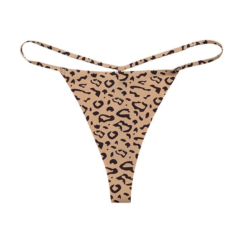 Olivia's Night wholesale leopard print thongs, women's low-rise sexy seamless briefs, one-piece low-rise underpants, cross-border exclusive supply to the Middle East and South America Application Scenario