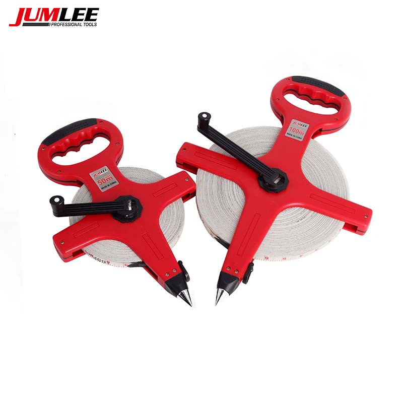 JUMLEE long steel tape measure, high-precision steel frame measure, frame-type steel tape measure, large tape measure, construction tape measure, 50 meters, 100 meters Application Scenario