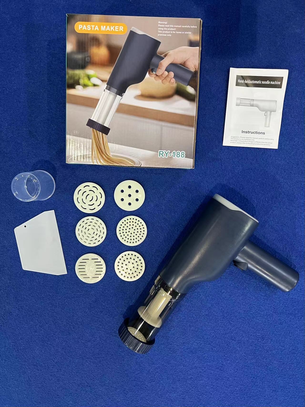 Multifunctional hand-held electric noodle maker