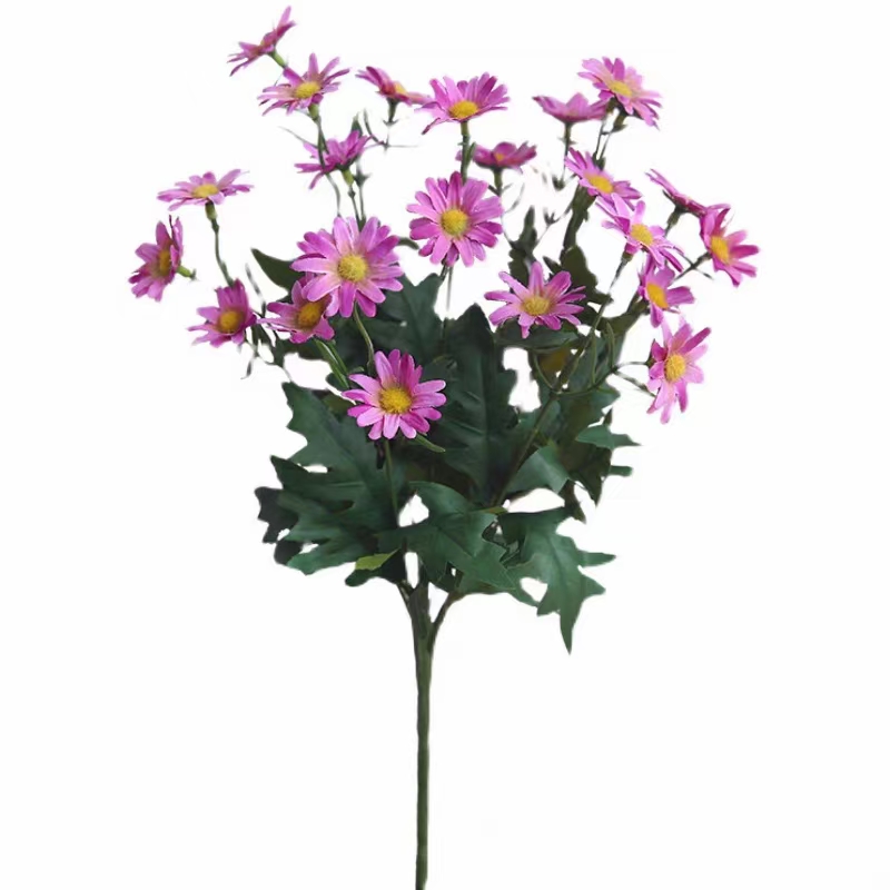 仿真可爱小雏菊室内摆件小雏菊花绢花摆放花瓶丝网花绢花