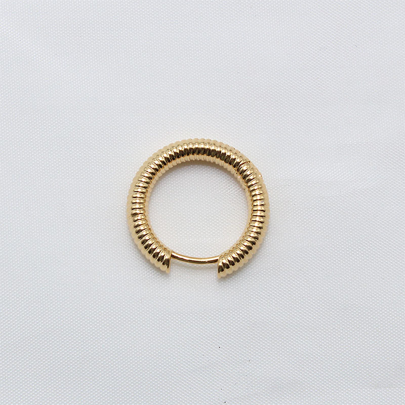 Retro ins' new high-end design floral ear studs, irregular geometric ring-shaped niche imitation gold earrings and ear buckles Application Scenario