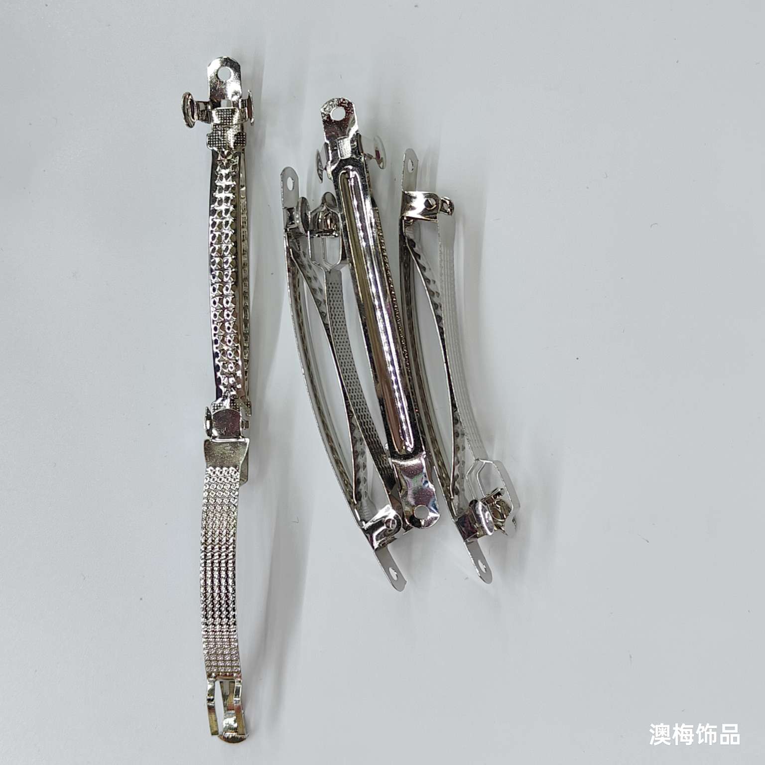 澳梅饰品8公分弹簧夹窄边双卡发饰头饰发夹子 独特设计时尚潮流女士发饰精致夹子详情图2