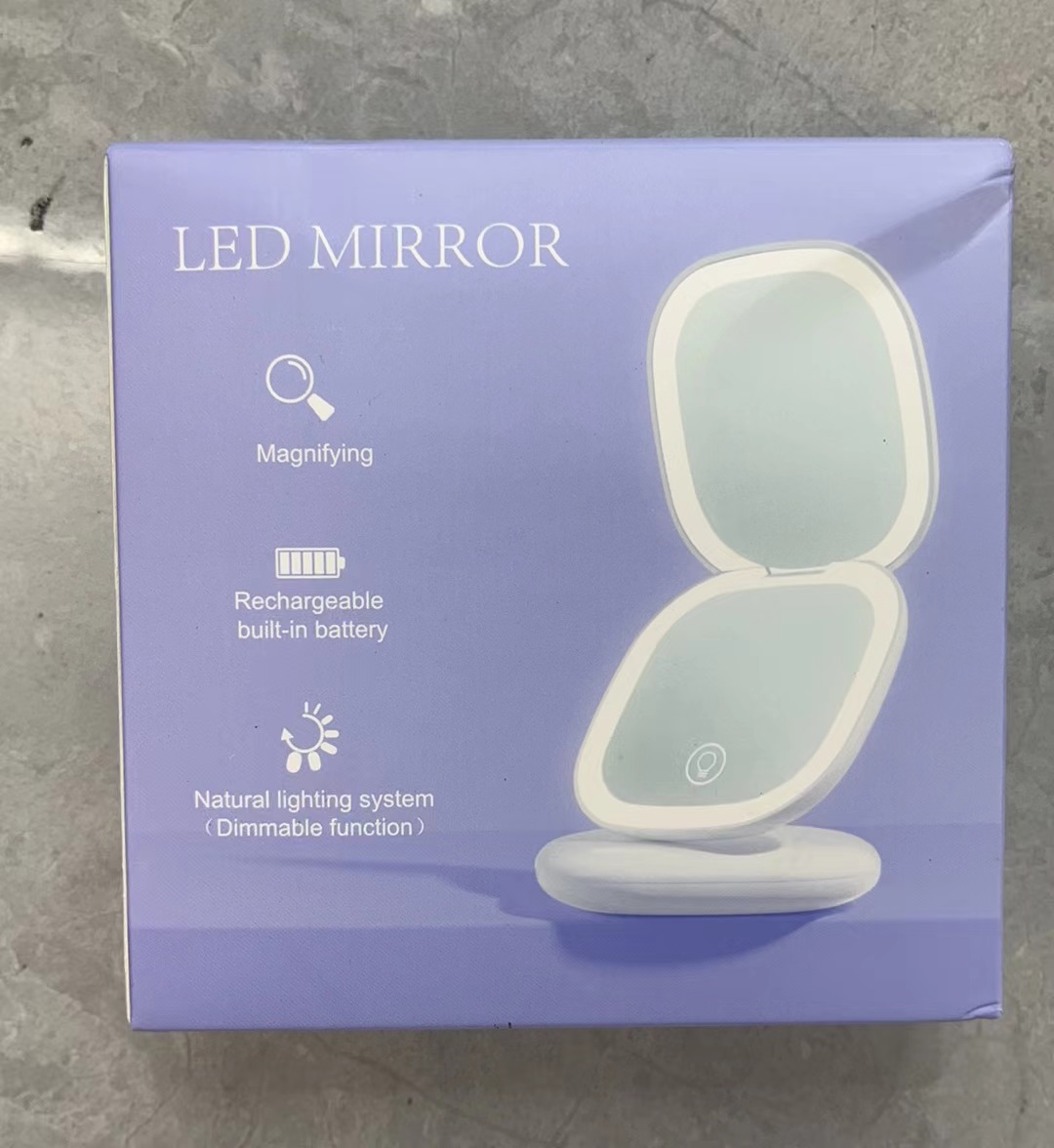 折叠镜  安全耐用 清晰镜像 轻巧便携化妆镜