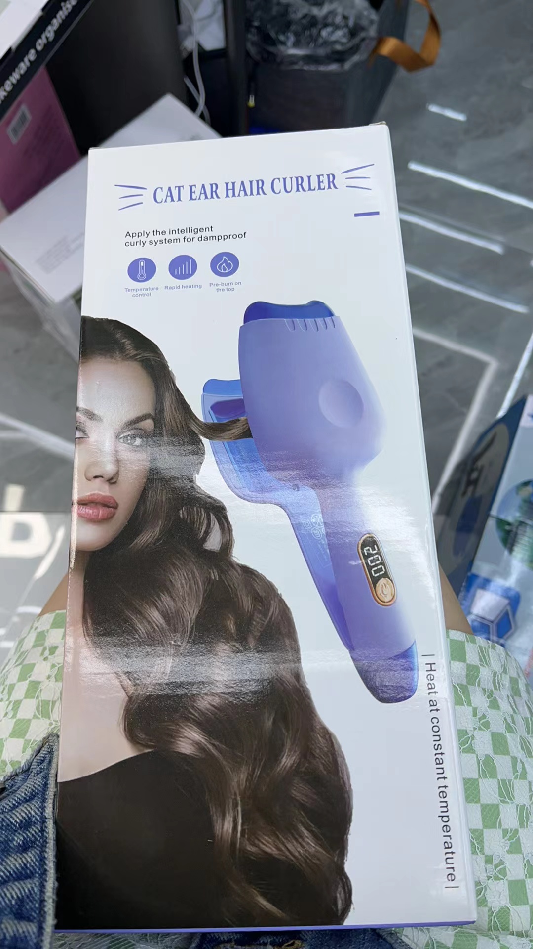 Egg roll curling iron