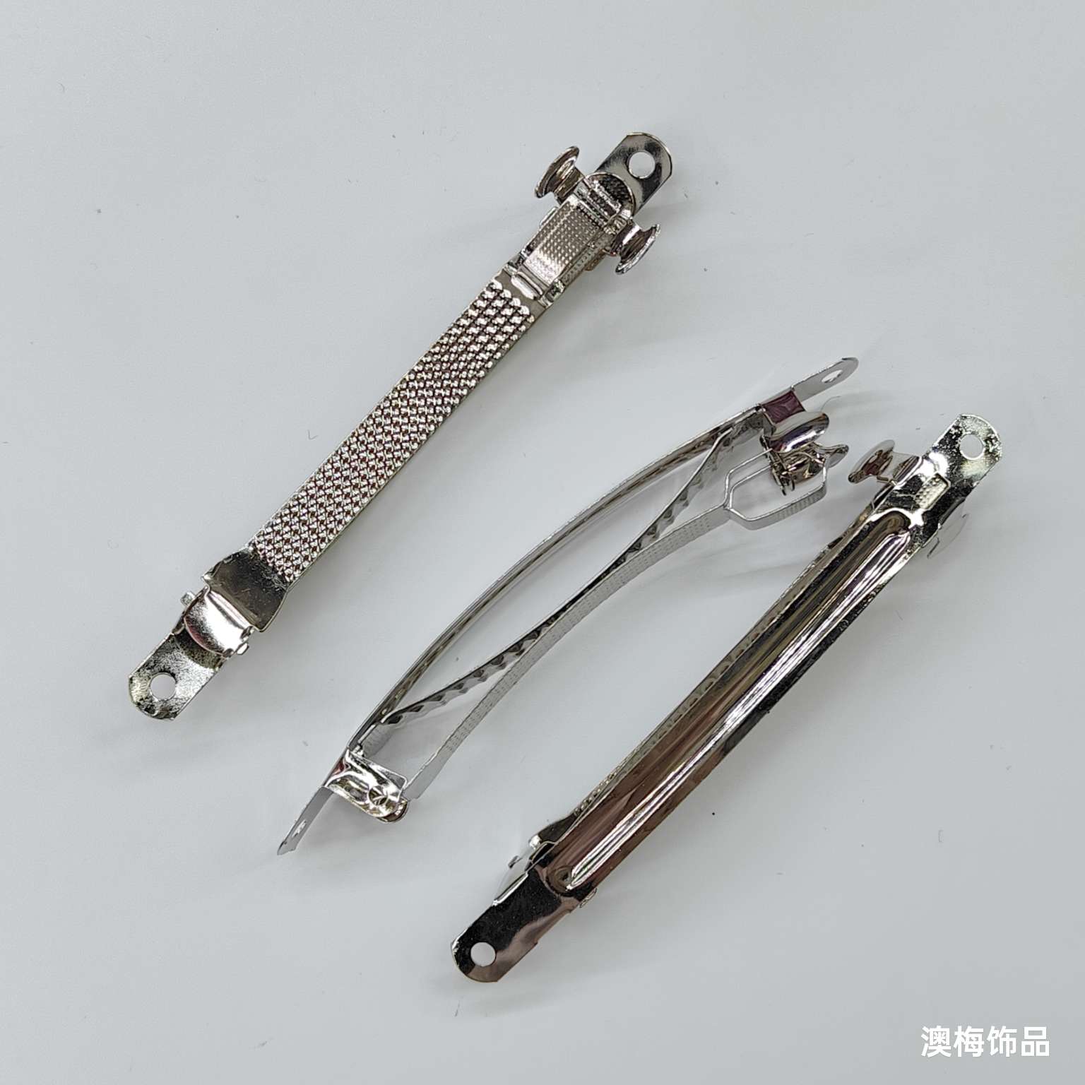 澳梅饰品8公分弹簧夹窄边双卡发饰头饰发夹子 独特设计时尚潮流女士发饰精致夹子详情图3