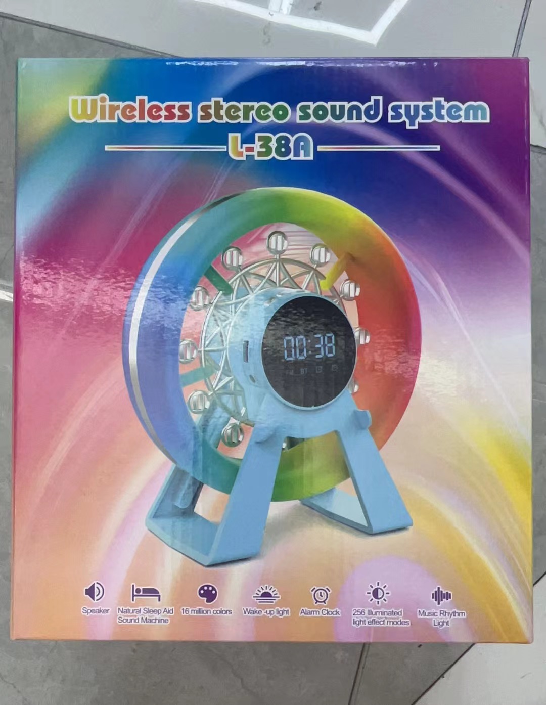 台灯 摩天轮无线闹钟款图