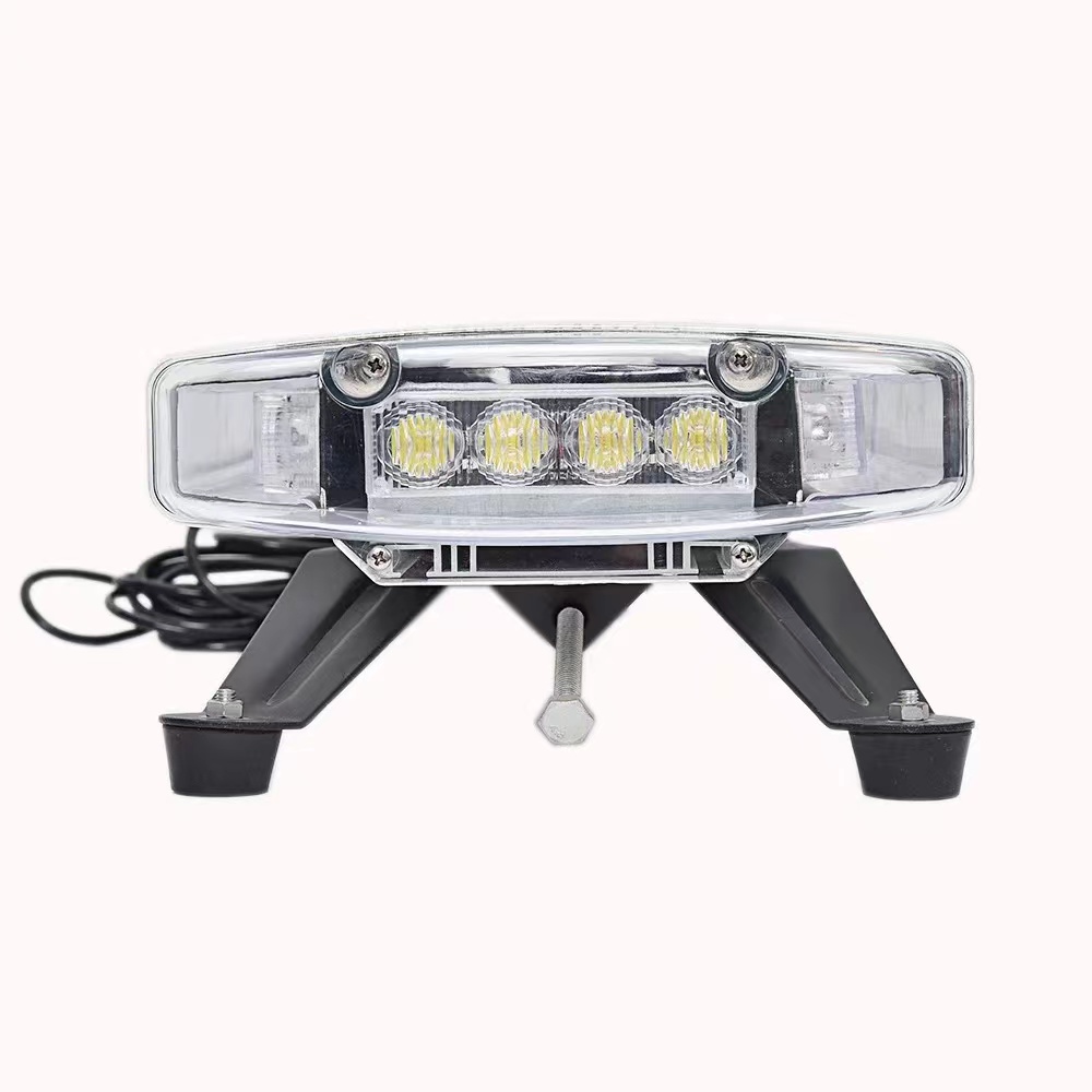 Car LED warning light, ceiling-mounted strong magnetic flashing light, yellow signal light, 88W emergency alarm light Item Picture