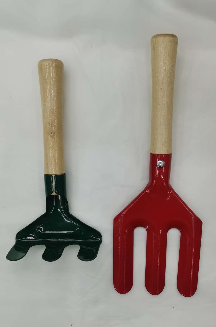 Four-piece set of small wooden handle garden shovel, garden tools, hardware tools, 2024 detail image 9
