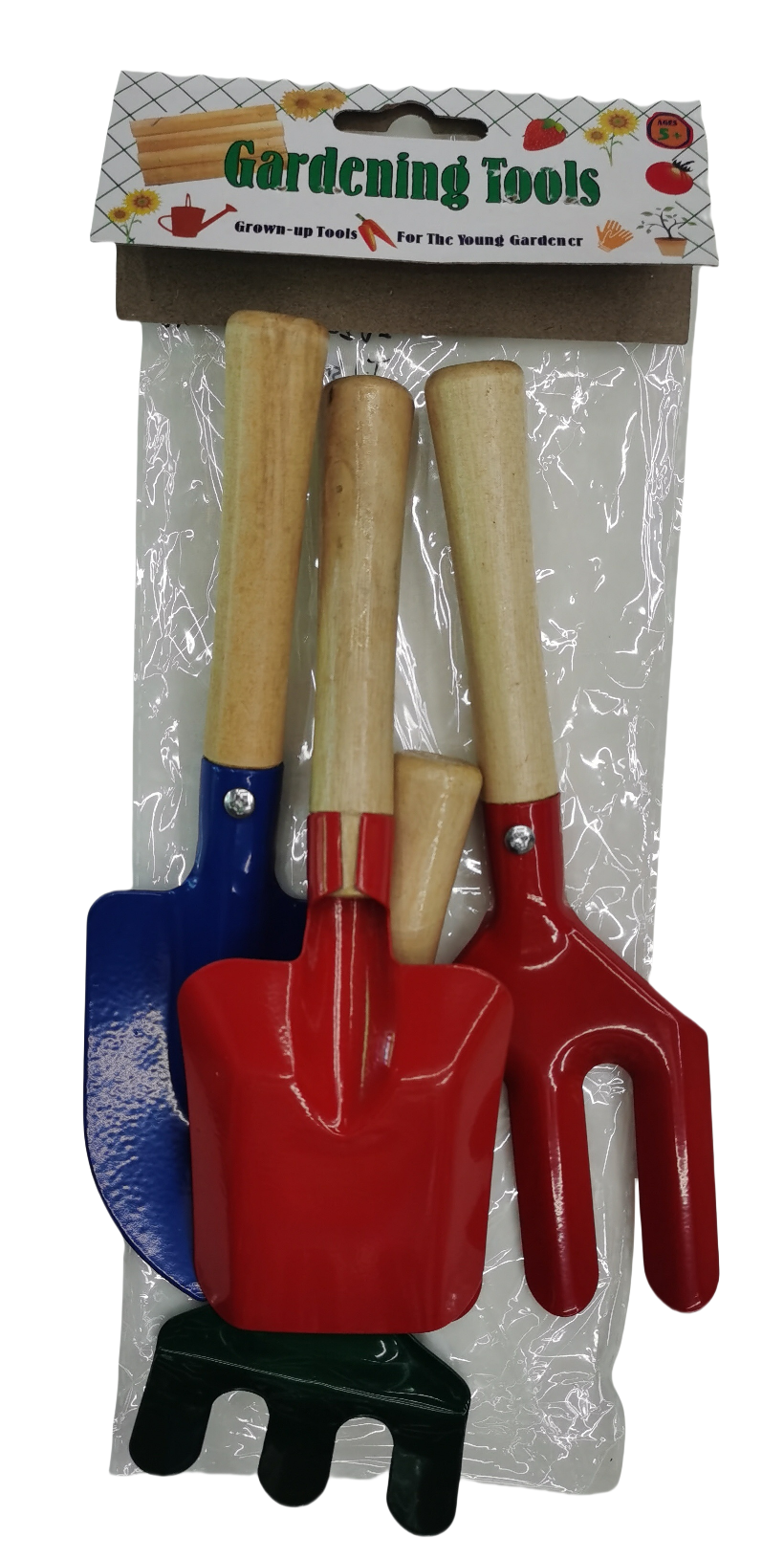Four-piece set of small wooden handle garden shovel, garden tools, hardware tools, 2024 detail image 4