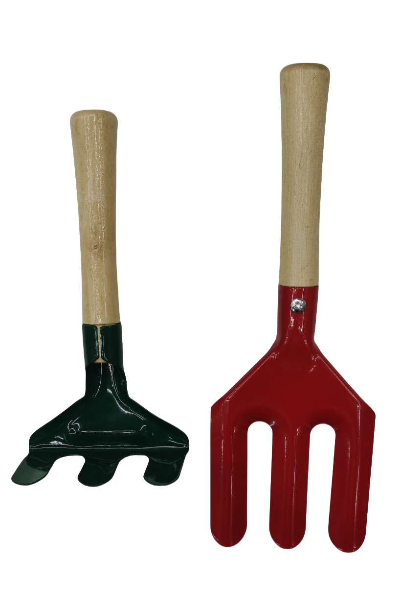 Four-piece set of small wooden handle garden shovel, garden tools, hardware tools, 2024 detail image 3