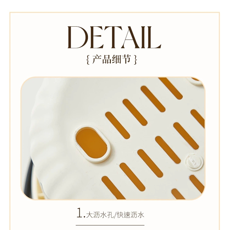 S137-1007 Dormitory portable bath basket, toiletries storage basket, large-capacity bath basket, bathroom storage basket detail image 14