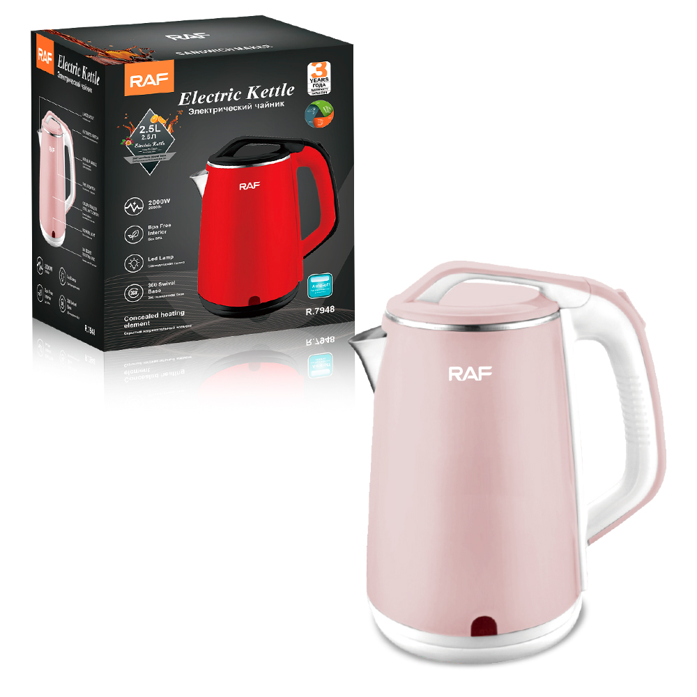 RAF European standard cross-border stainless steel 2.5L electric kettle, automatic large-capacity multi-functional kettle, overheat protection R.7948 Application Scenario