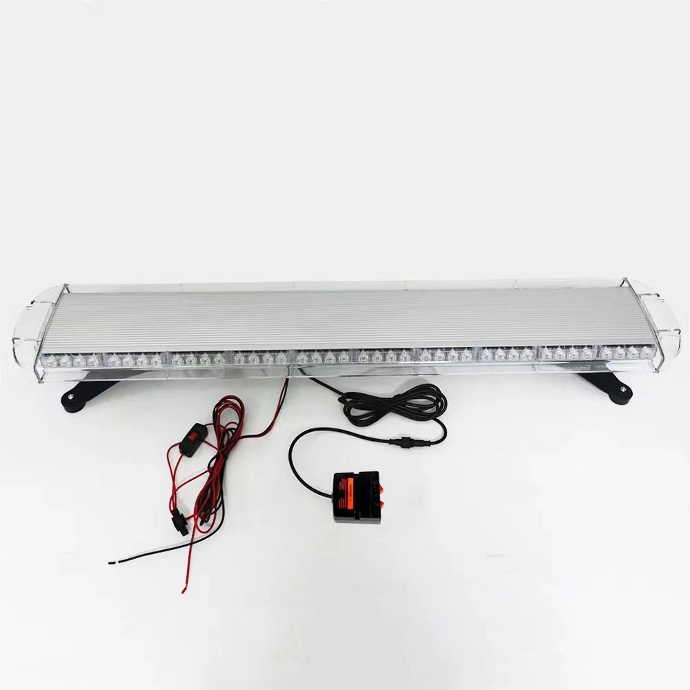 Car LED warning light, ceiling-mounted strong magnetic flashing light, yellow signal light, 88W emergency alarm light pic 1