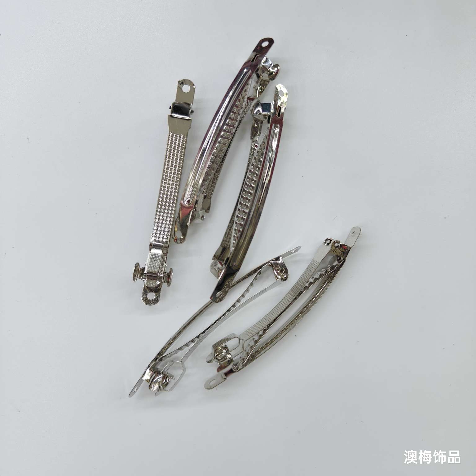 澳梅饰品8公分弹簧夹窄边双卡发饰头饰发夹子 独特设计时尚潮流女士发饰精致夹子详情图5