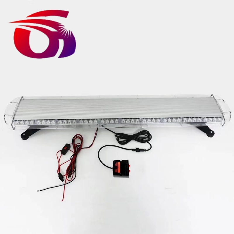 Car LED warning light, ceiling-mounted strong magnetic flashing light, yellow signal light, 88W emergency alarm light