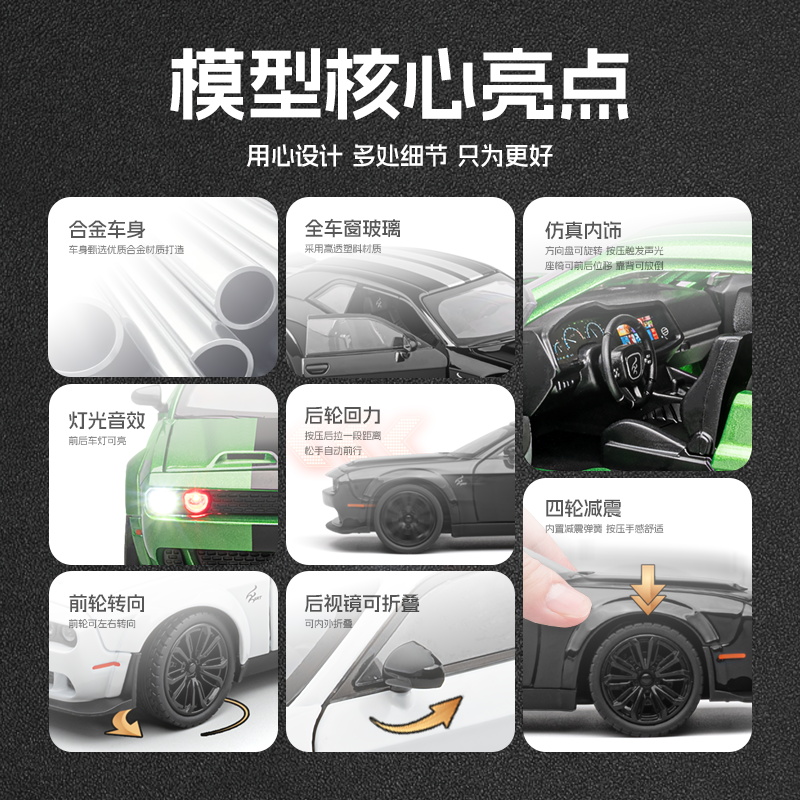 Wholesale and consignment of 1:1 scale Hell Cat - Devil's Eye alloy car model ornaments and children's toys Application Scenario