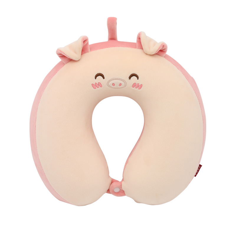 Espuma de memoria U almohada orden de recreación casa dibujos animados lindo animal protector de cuello cojín de cuello de coche orden personalizada Item Picture