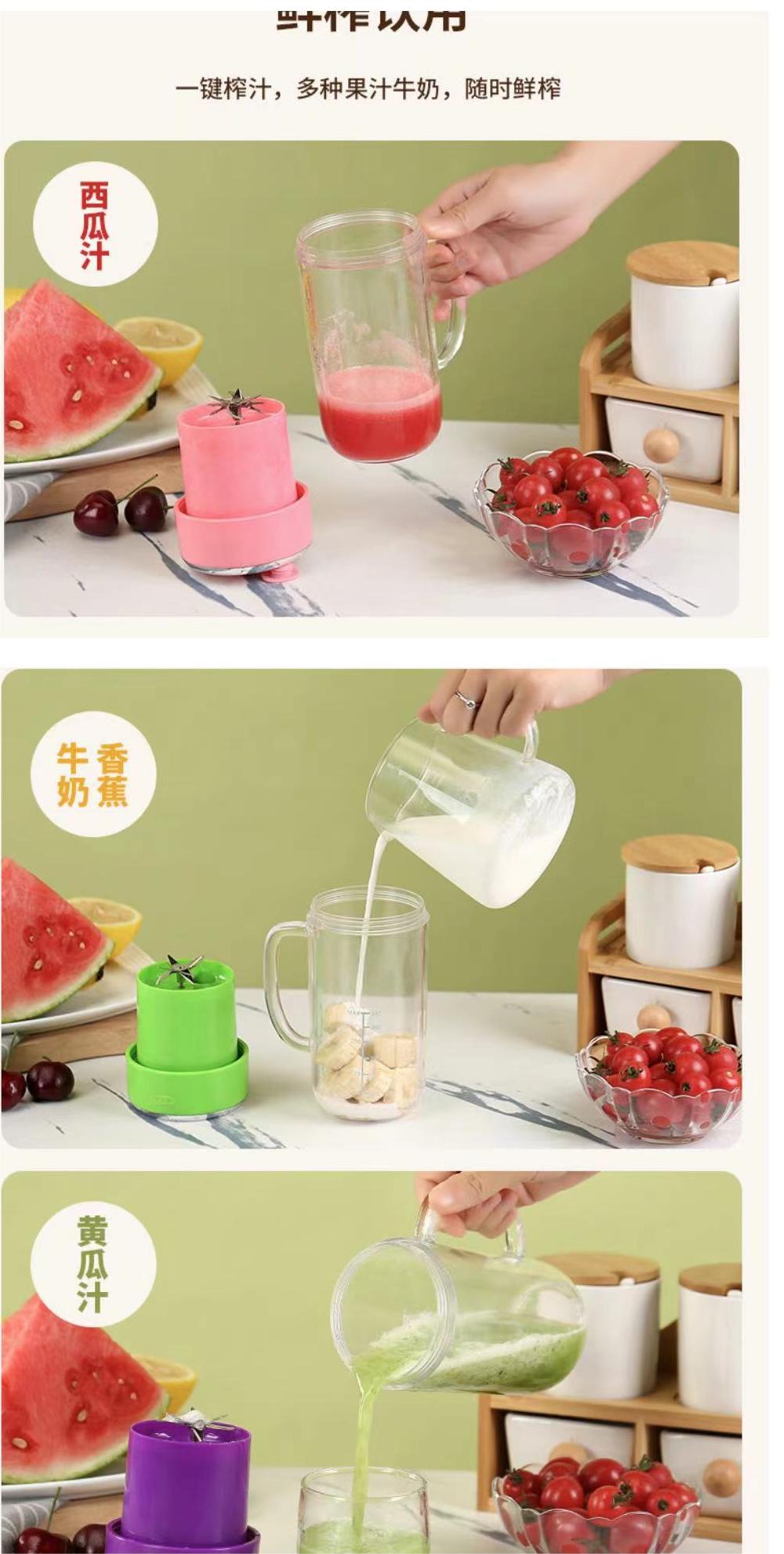 Large-capacity two-drink juicing cup Application Scenario