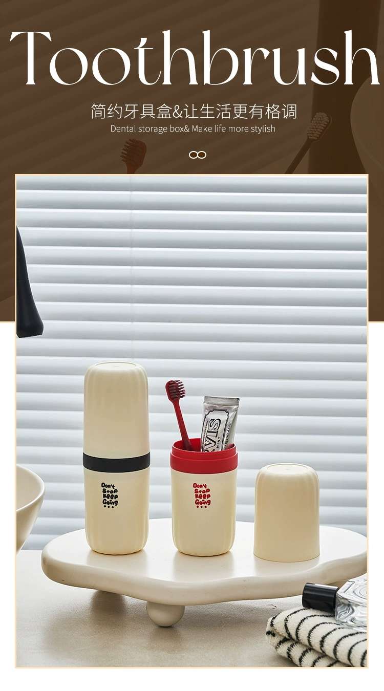 S137-1004 Toothbrush Box, travel storage toothbrush bucket, portable travel toothbrush Cup, Toothbrush and toothpaste storage box, Washbasin cup detail image 1