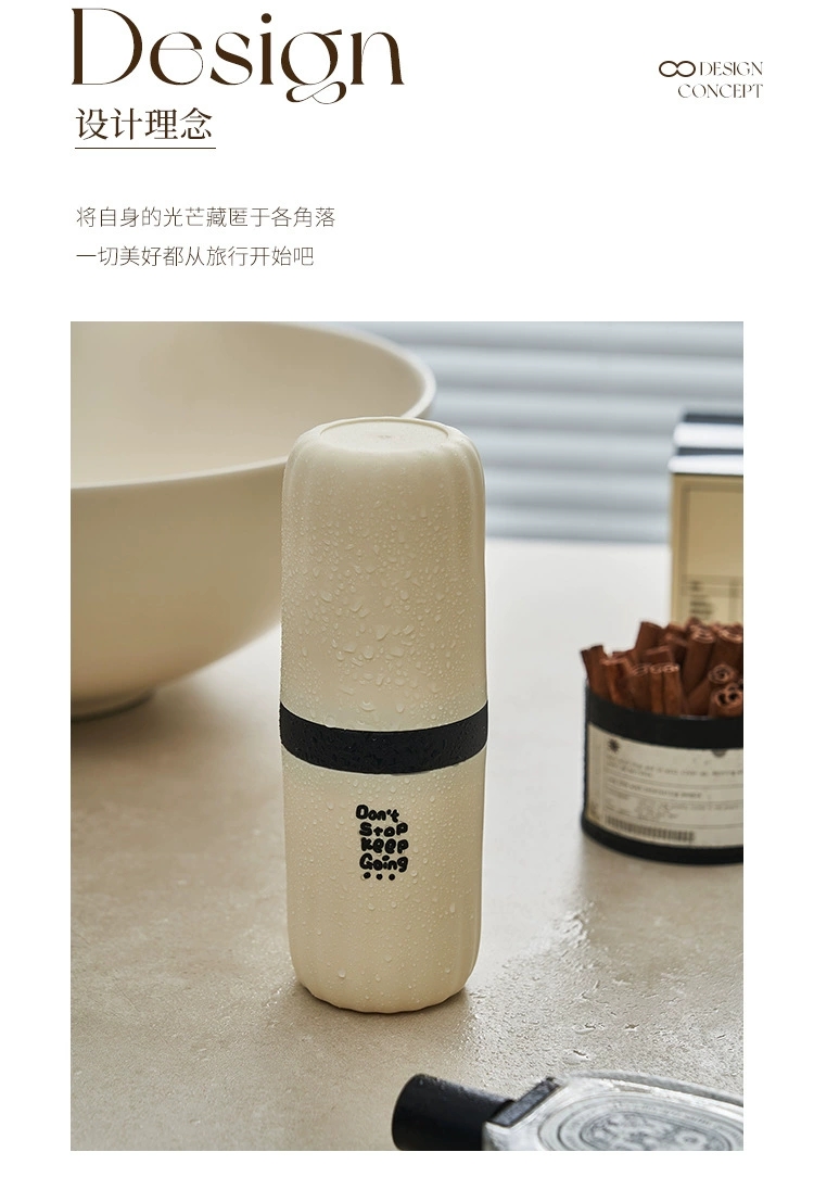 S137-1004 Toothbrush Box, travel storage toothbrush bucket, portable travel toothbrush Cup, Toothbrush and toothpaste storage box, Washbasin cup detail image 4