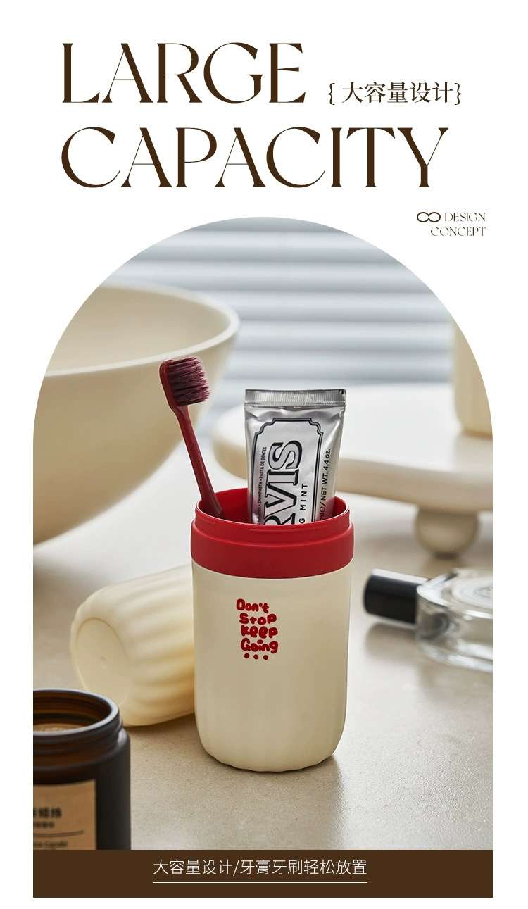 S137-1004 Toothbrush Box, travel storage toothbrush bucket, portable travel toothbrush Cup, Toothbrush and toothpaste storage box, Washbasin cup detail image 6