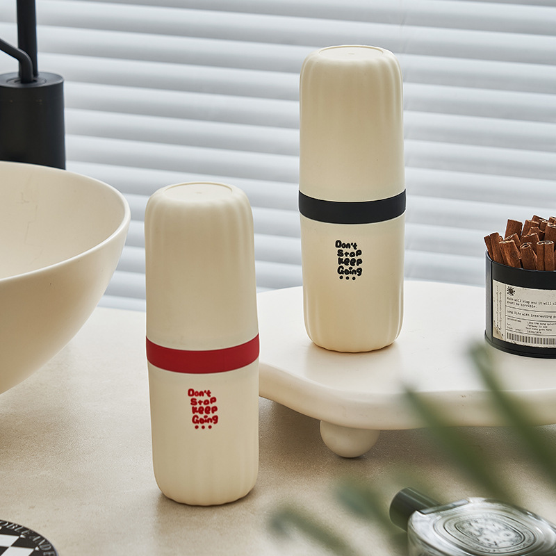 S137-1004 Toothbrush Box, travel storage toothbrush bucket, portable travel toothbrush Cup, Toothbrush and toothpaste storage box, Washbasin cup details Picture