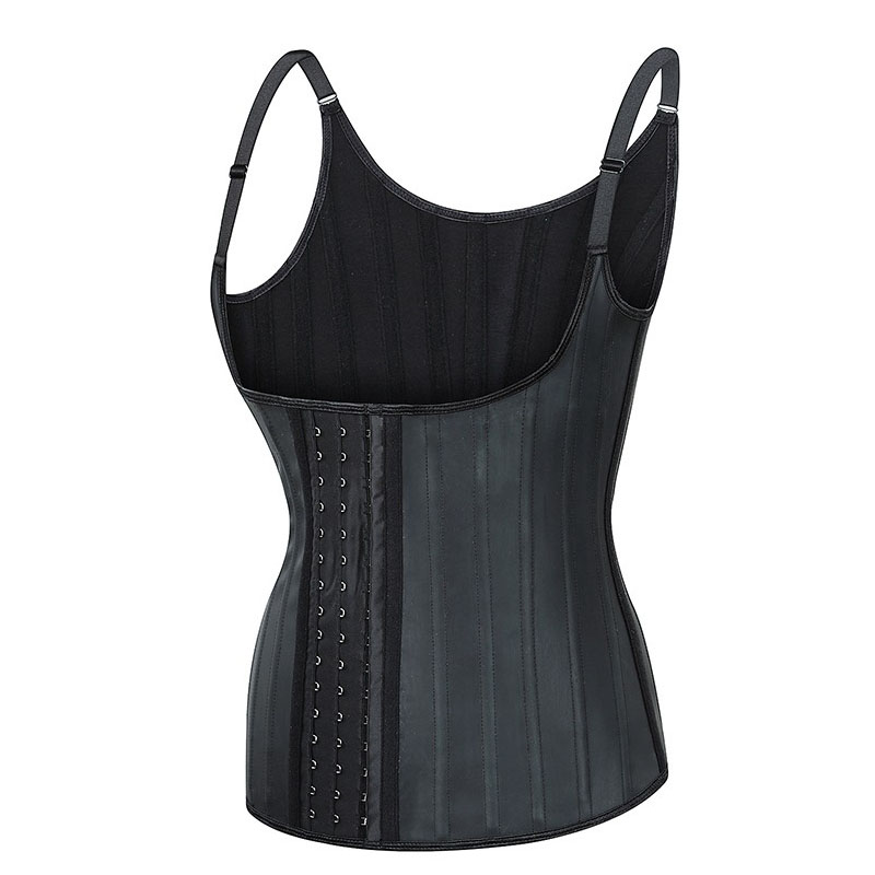 T European and American sports matte latex 25 bone vest, corset, sports corset, shaping top, waist seal, waist clip, body shaping garment Application Scenario