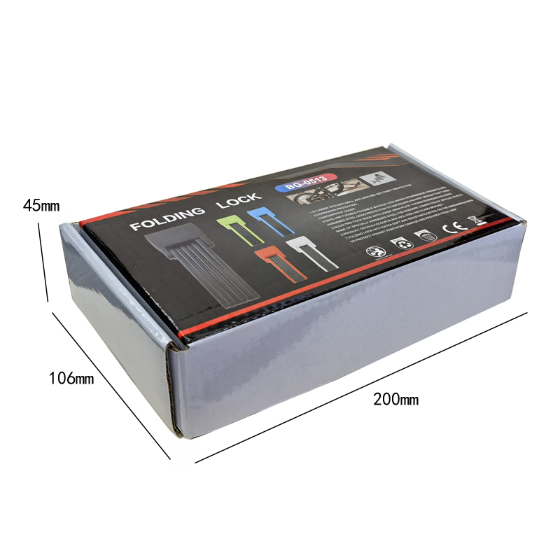 0513 Six-section folding lock, bicycle folding lock, anti-theft joint lock, bicycle lock, riding equipment, electric motorcycle chain lock pic 14