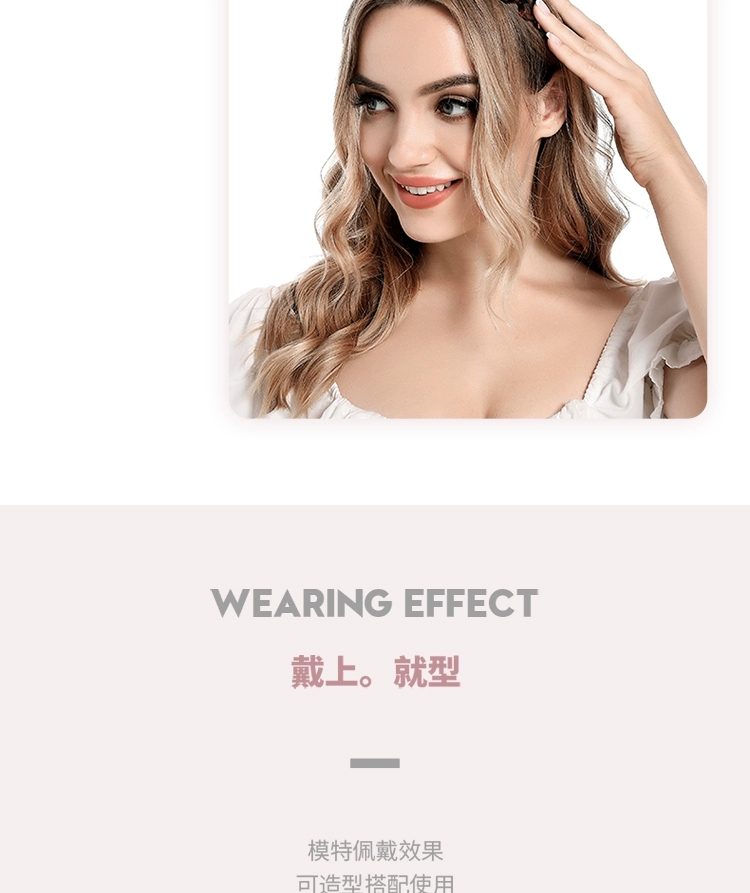 The Korean version of the popular crown large-toothed hairband exudes a feminine charm. The face-washing headband doesn't hold the hair and gives a sense of luxury. The high top of the head hair tie is a sporty hair clip detail image 2