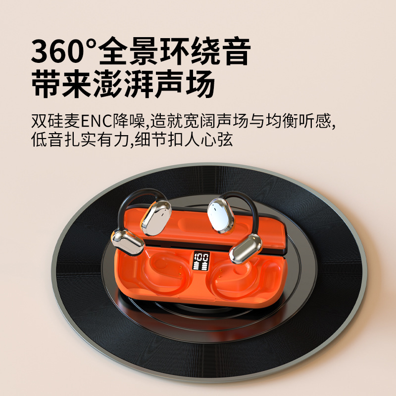 K29 Comfortable ear-hanging cross-border new model, high-quality soft silicone, skin-friendly and ear-safe, smart digital display private mold, universal Specification image