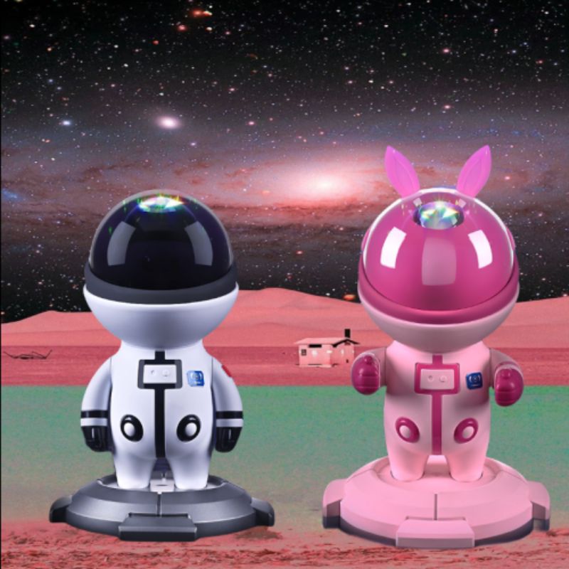 Astronaut Starry Sky Projection Light, Starry Sky Atmosphere Night Light, Astronaut Nebula Seven-color Light