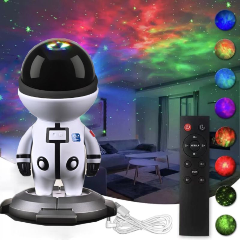 Astronaut Starry Sky Projection Light, Starry Sky Atmosphere Night Light, Astronaut Nebula Seven-color Light Application Scenario
