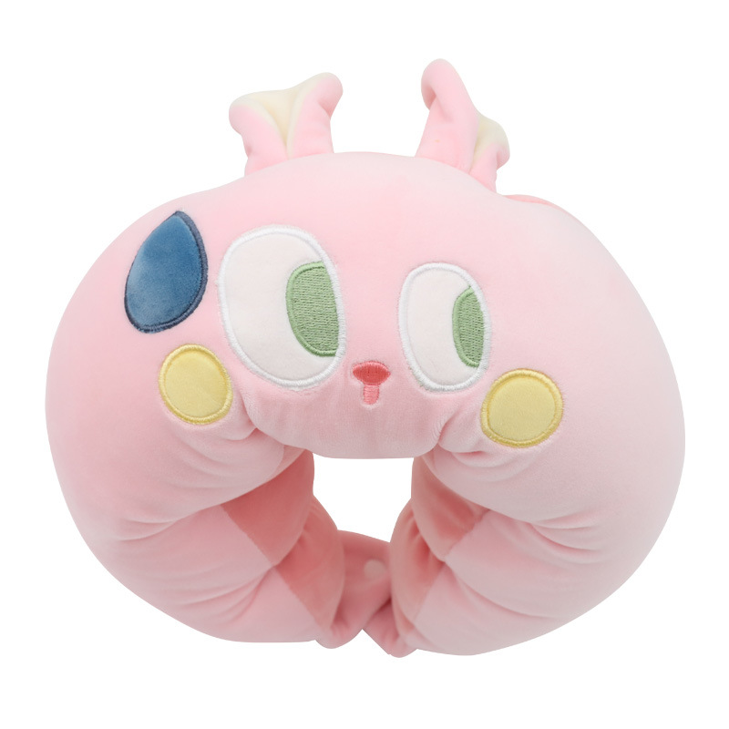 卡通动物充棉U型枕定货 康乐屋PP棉填充颈枕 旅行出差颈椎枕订做详情8