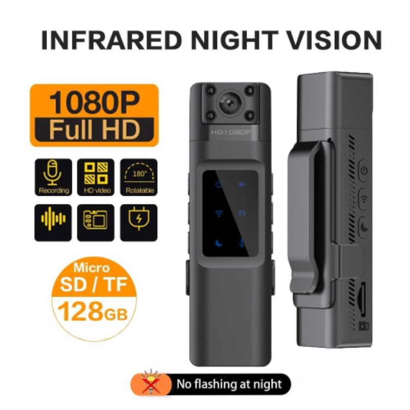 1080P高清WiFi会议执法记录仪录音笔运动摄像机HD 夜视摄像头产品图