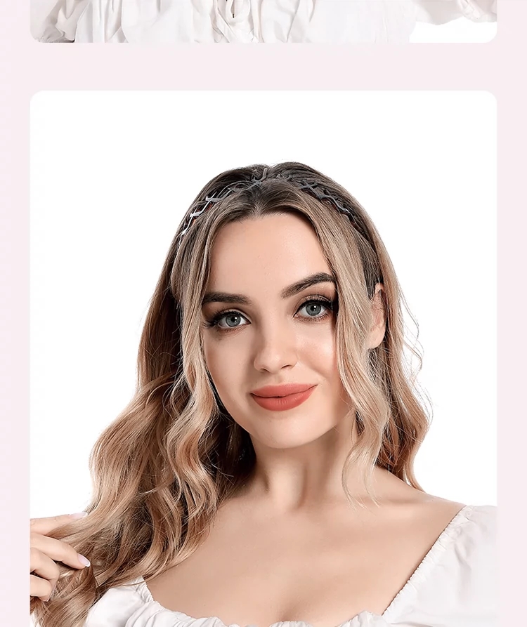 The Korean version of the popular crown large-toothed hairband exudes a feminine charm. The face-washing headband doesn't hold the hair and gives a sense of luxury. The high top of the head hair tie is a sporty hair clip Item Picture