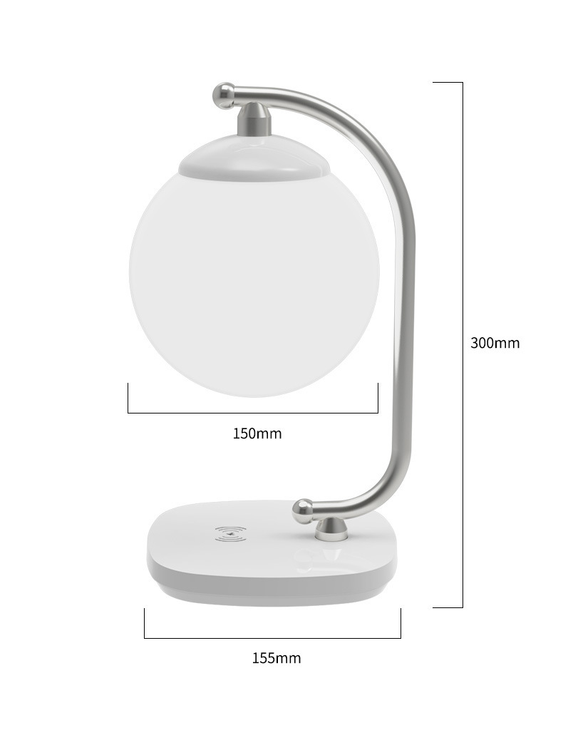 多功能手机无线充电器台灯 桌面月球灯详情8