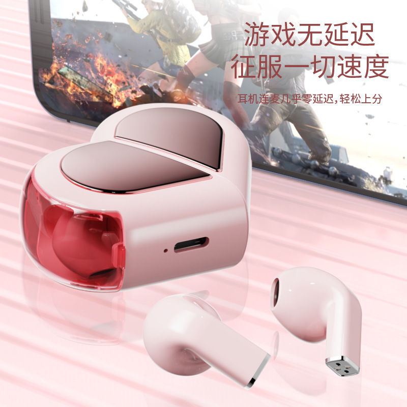 The new cross-border stereo K520 Bluetooth headphones feature an ultra-long battery life, a heart-shaped digital battery display, and high sound quality details Picture