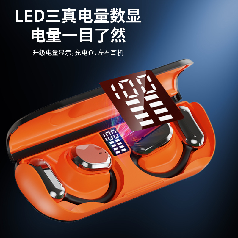 K29 Comfortable ear-hanging cross-border new model, high-quality soft silicone, skin-friendly and ear-safe, smart digital display private mold, universal