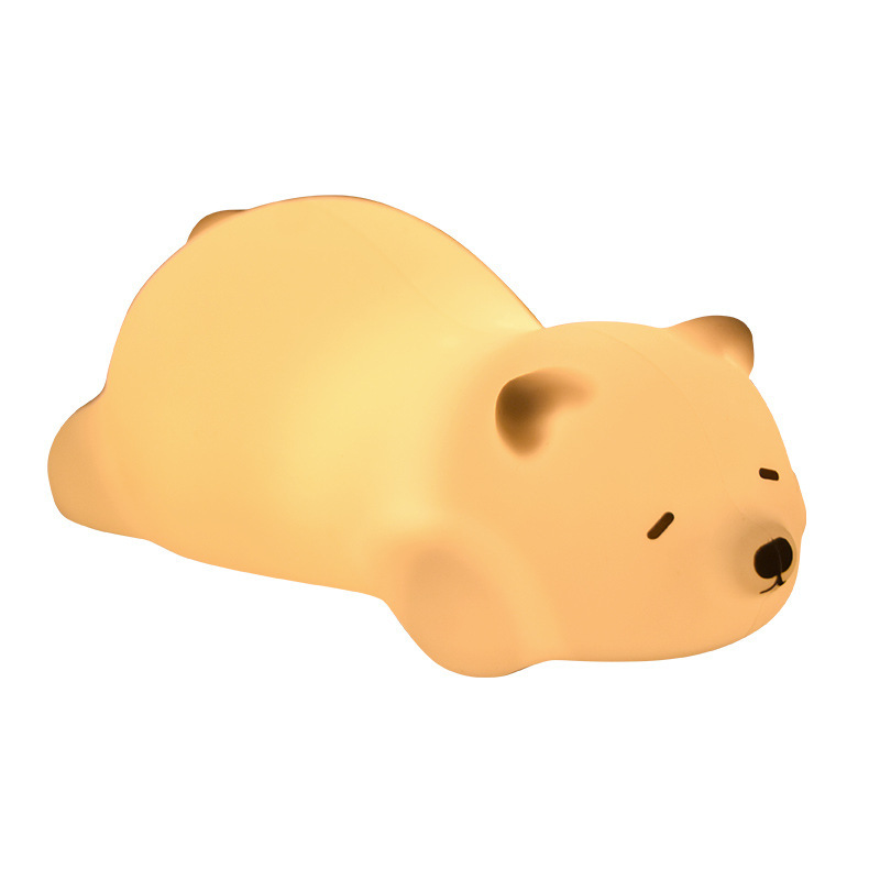 Cute pet sleep companion touch night light, bedroom atmosphere light, rechargeable led pat light, creative children's gift light details Picture