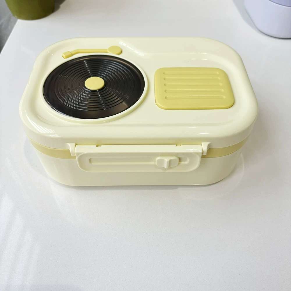 L59-165 Stainless steel lunch box with soup bowl, cute style, large-capacity double-layer student lunch box, best-selling bento box detail image 3