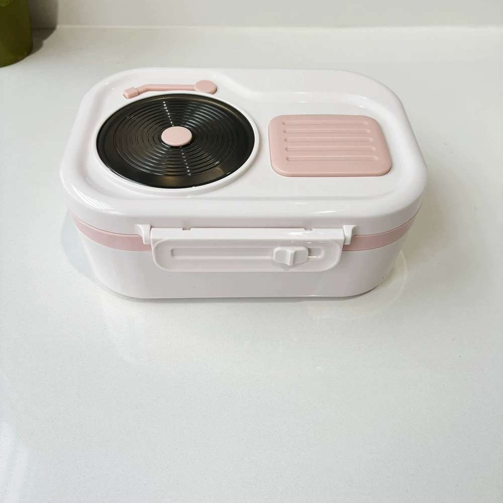 L59-165 Stainless steel lunch box with soup bowl, cute style, large-capacity double-layer student lunch box, best-selling bento box detail image 2