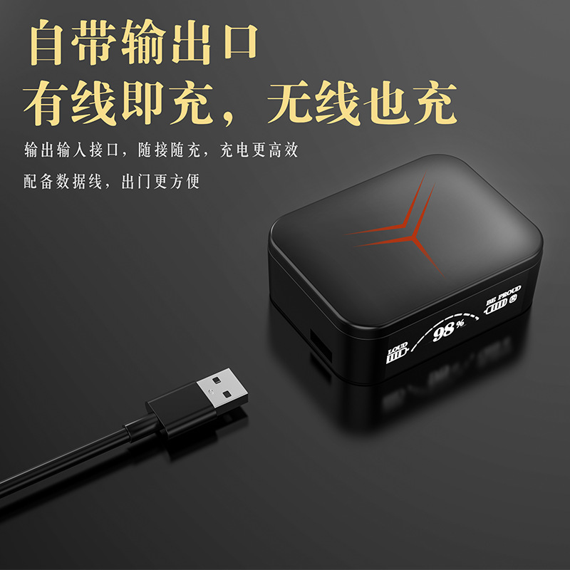 The cross-border best-selling M90 Bluetooth headphones feature a 5.3 side cover, HIFI in-ear digital display, and an ultra-long battery life for gaming and e-sports details Picture